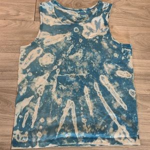 Nike tank top hand dyed tie dye